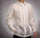 Men's Barong White Jusi fabric 100785 White Men's Barong White Jusi fabric 100785 White